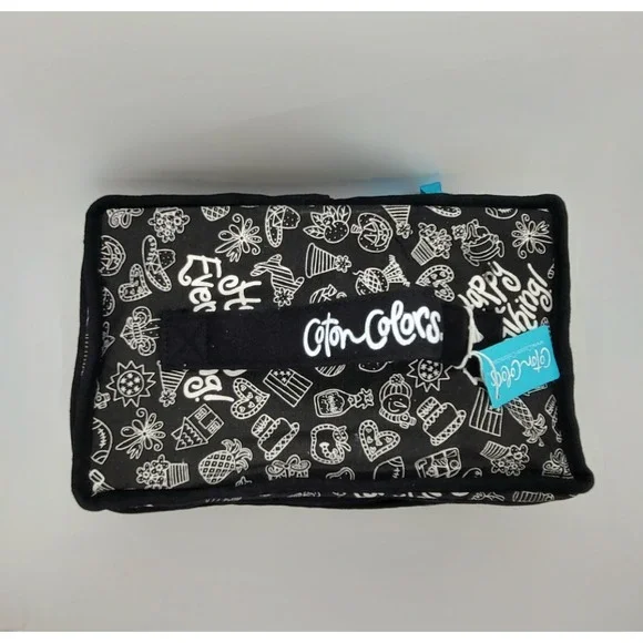 Coton Colors Happy Everything Mini Attachment Storage Bag Black and White - Picture 2 of 14